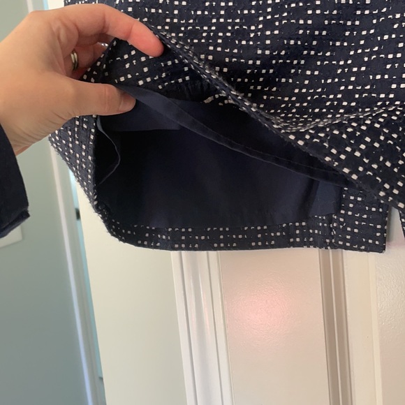 j crew pencil skirt navy and white - Picture 2 of 5